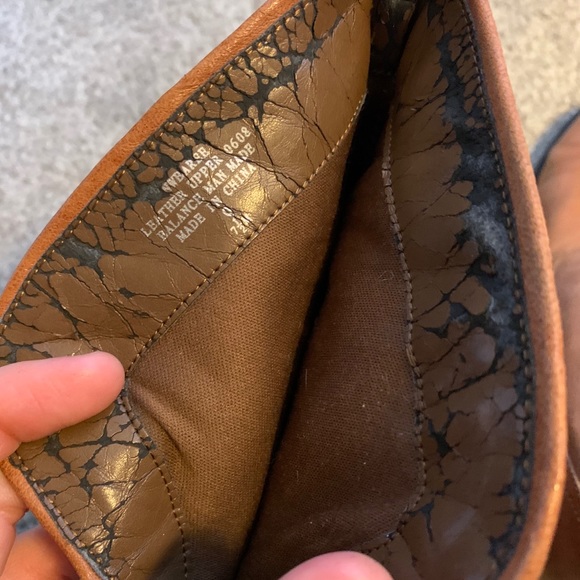 Nine West 7.5 Brown Tan Leather Boots Booties - Picture 5 of 6